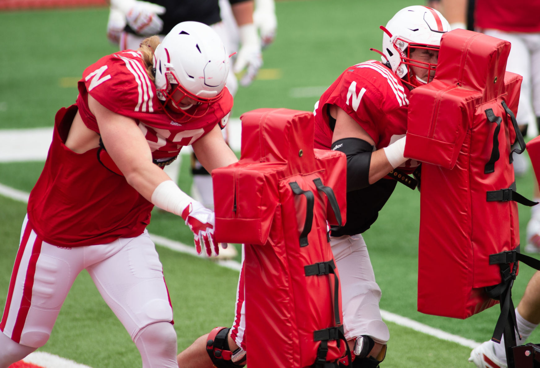 Nebraska football practice, 4.17